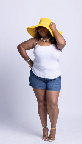 Throwing Shade Sun Hat (Yellow)